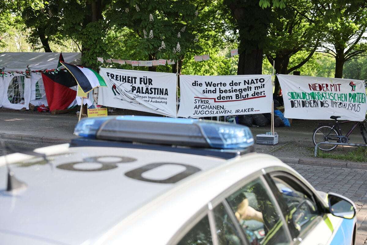 Pro-Palästina-Protestcamp in Hamburg wird vorzeitig abgebaut