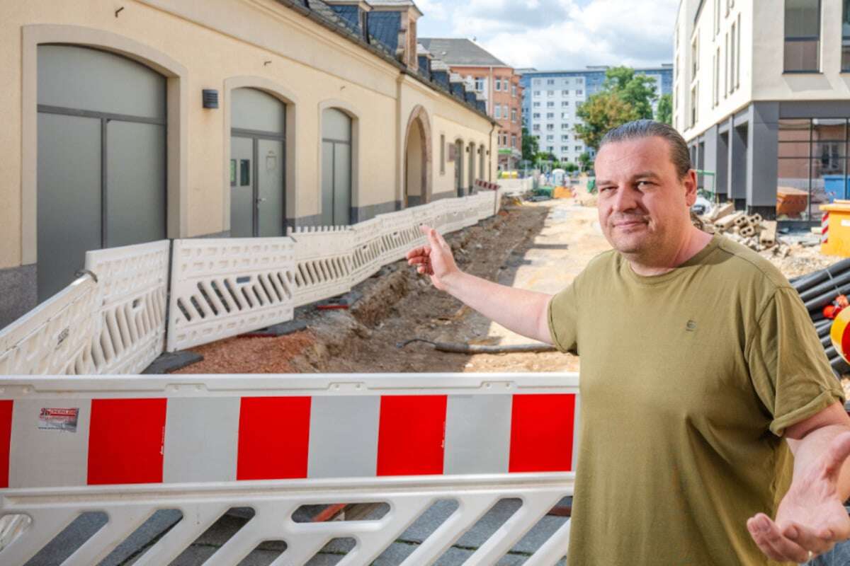 Straßensanierung jetzt mitten in Chemnitz: Hilfe, meine Bar liegt jetzt in der Baustelle!