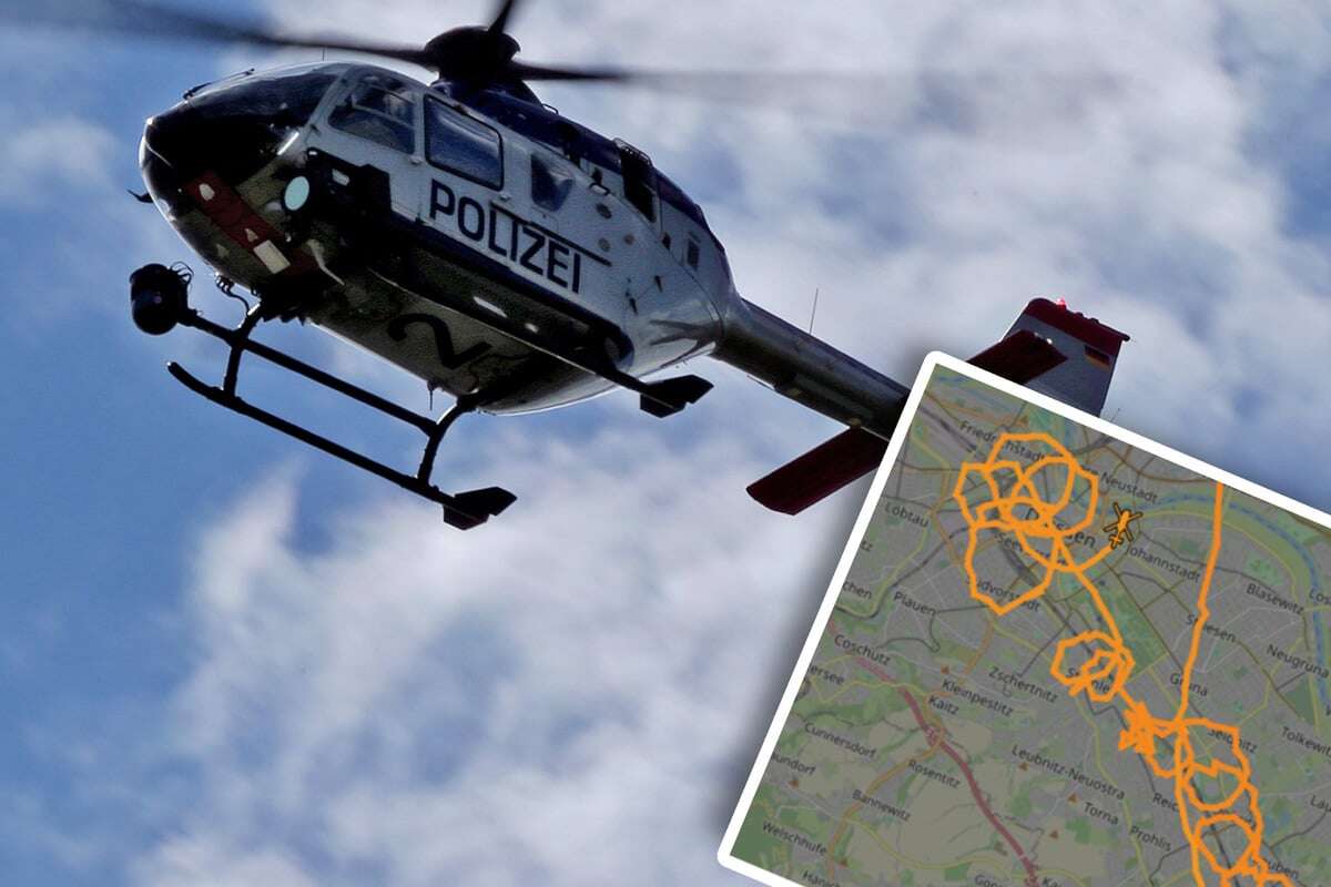 Polizei-Hubschrauber kreist über Dresden: Was ist da los?