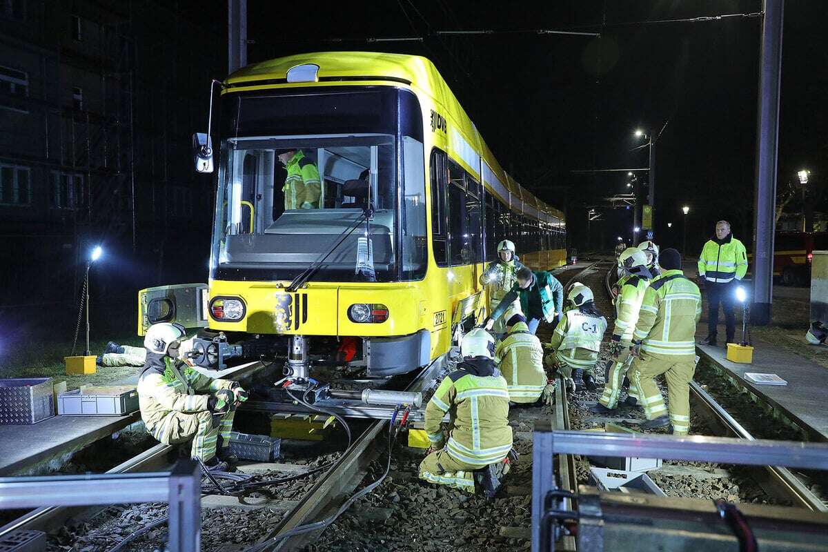 Straßenbahn in Coswig entgleist: Polizei hat Verdacht!