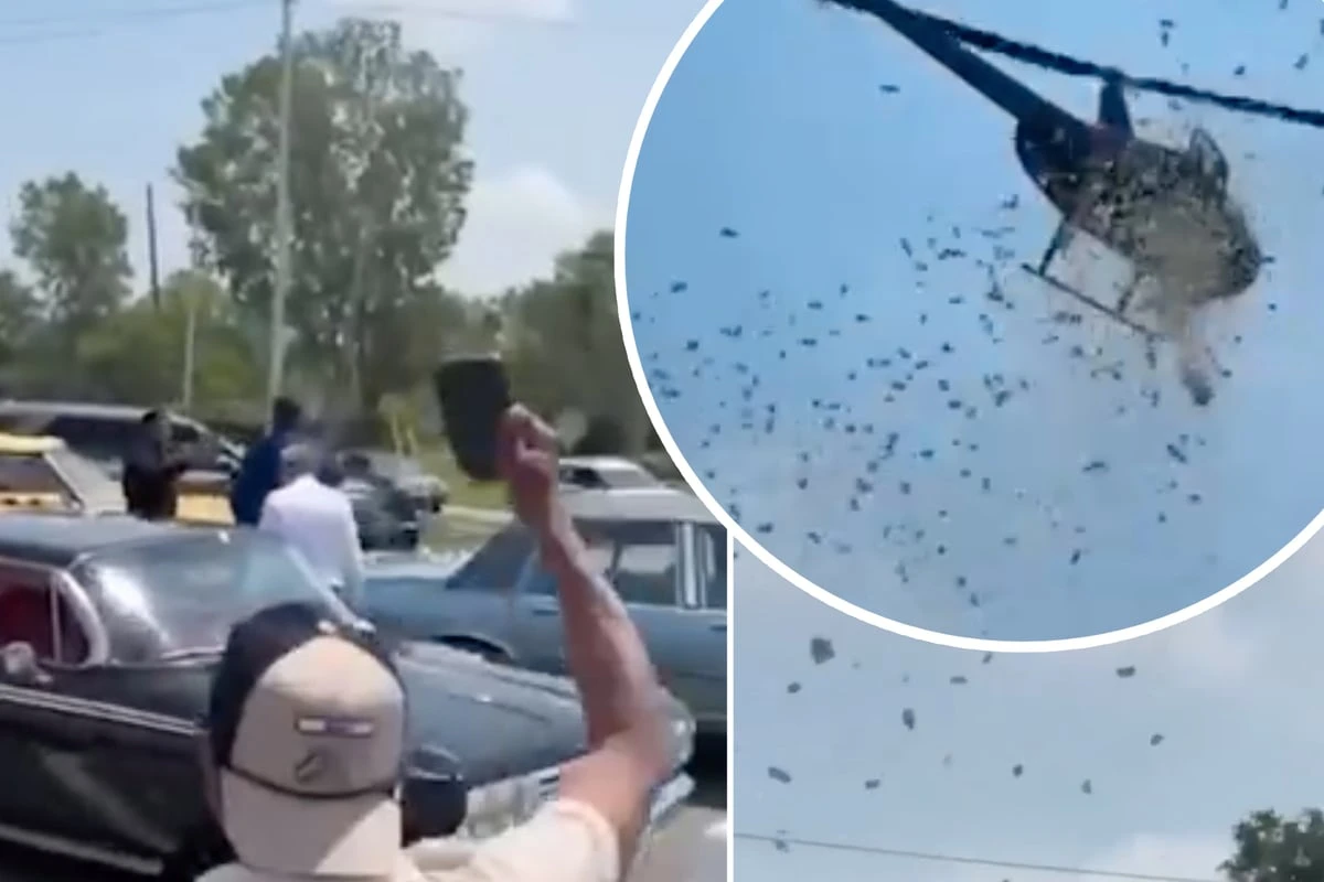 Helikopter lässt Geld vom Himmel regnen: Dieser emotionale Grund steckt dahinter