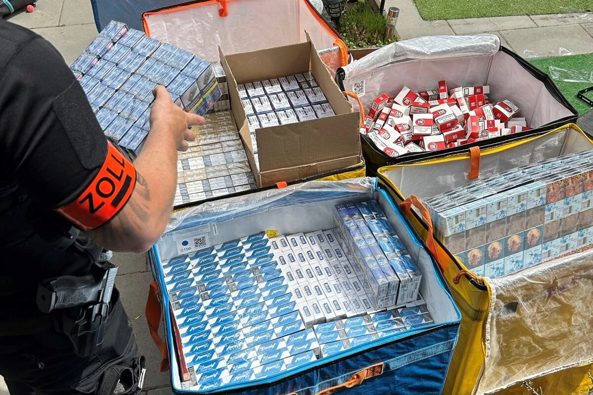 Zoll stellt 11,9 Millionen Zigaretten und über 260 Kilogramm Betäubungsmittel sicher
