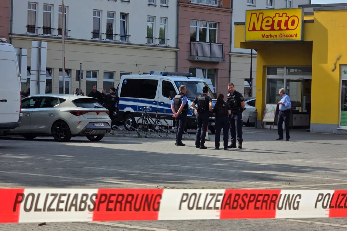 Alarm vor Dresdner Netto-Markt: Polizei feuert Schuss ab!