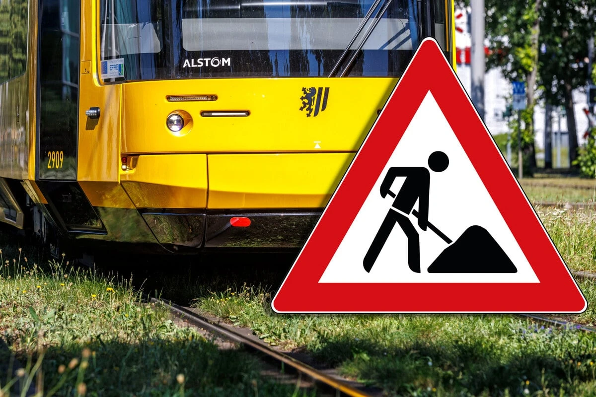 In Dresden wird wieder gebaut - Zwei DVB-Linien umgeleitet