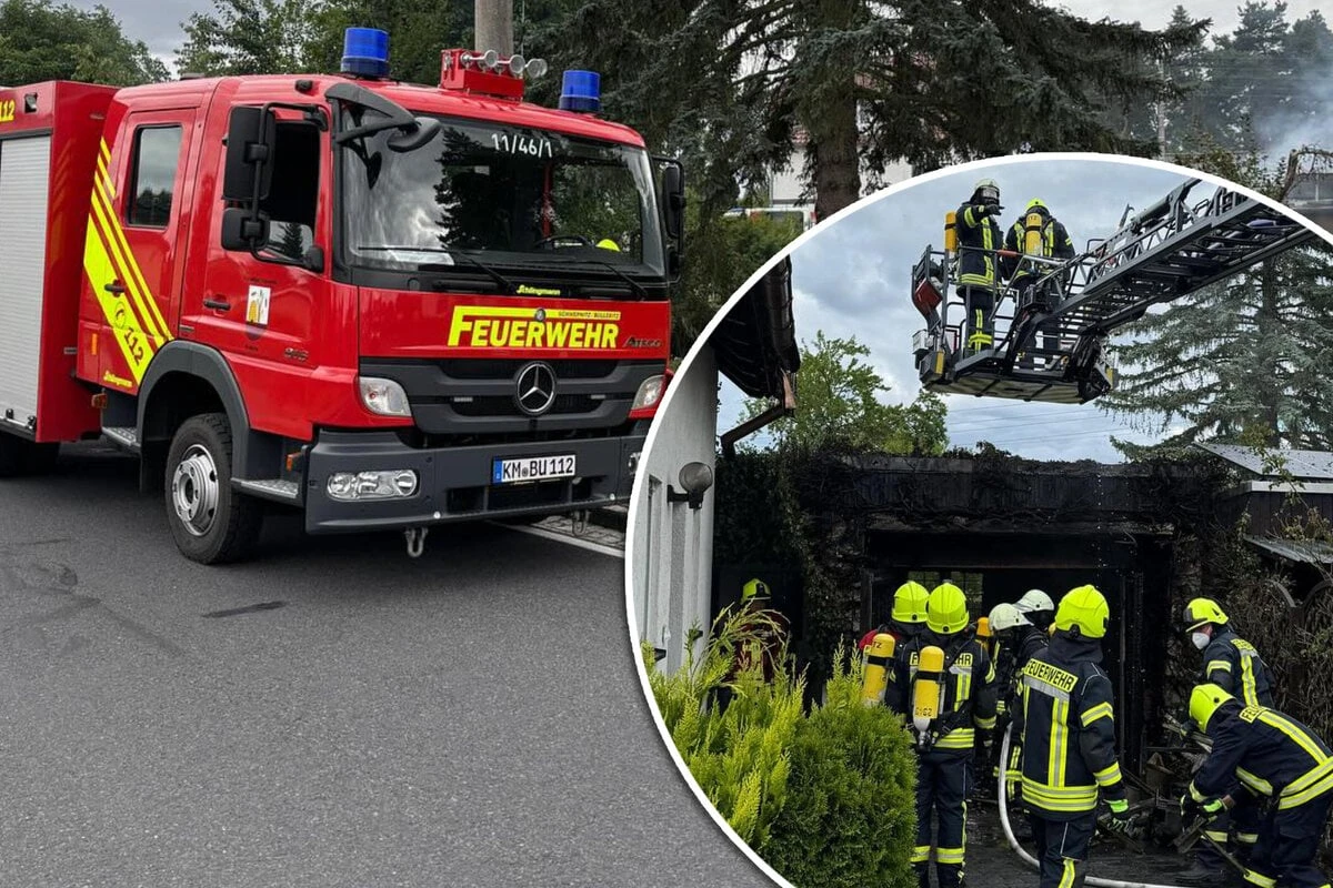 Garage von Einfamilienhaus abgefackelt - 50.000 Euro Schaden