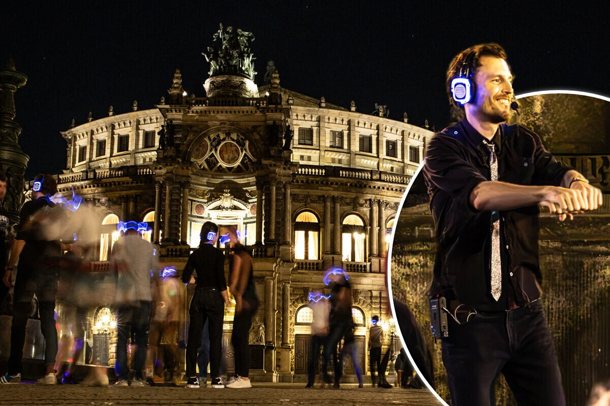 Mit Kopfhörern durch die Stadt: Dresden wird zur Party-Zone