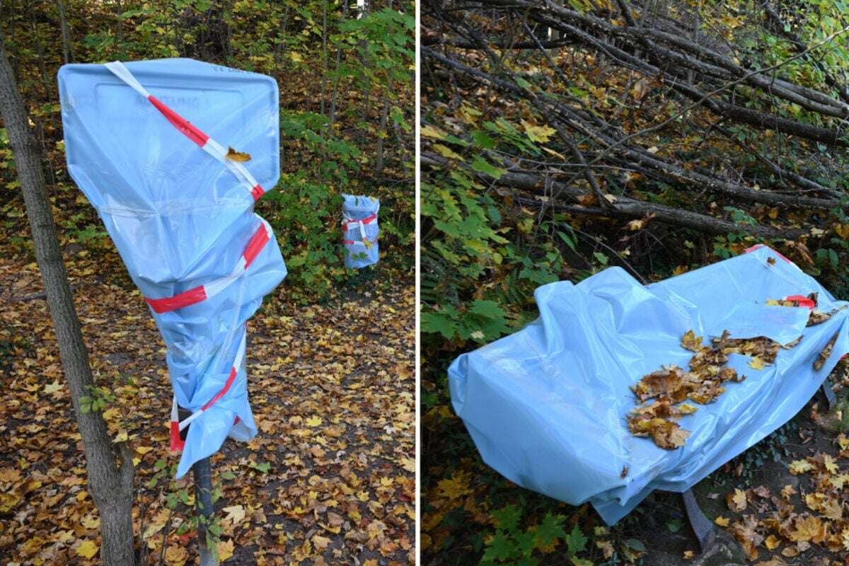 Setzen verboten! Irre Absperrungen in dieser sächsischen Stadt