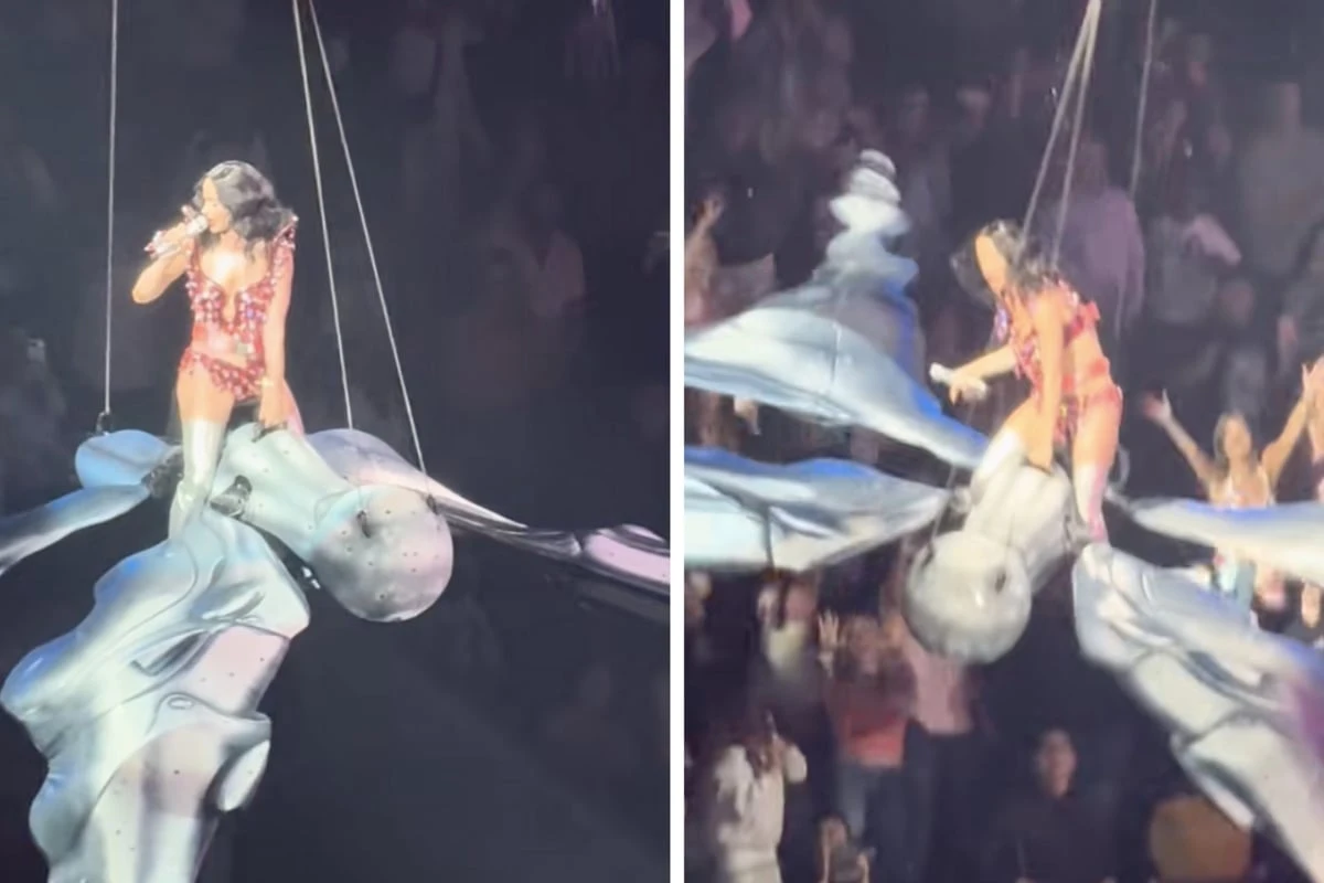 Großer Schreck bei Katy Perry: Sängerin reitet Schmetterling - doch dieser sackt plötzlich in die Tiefe