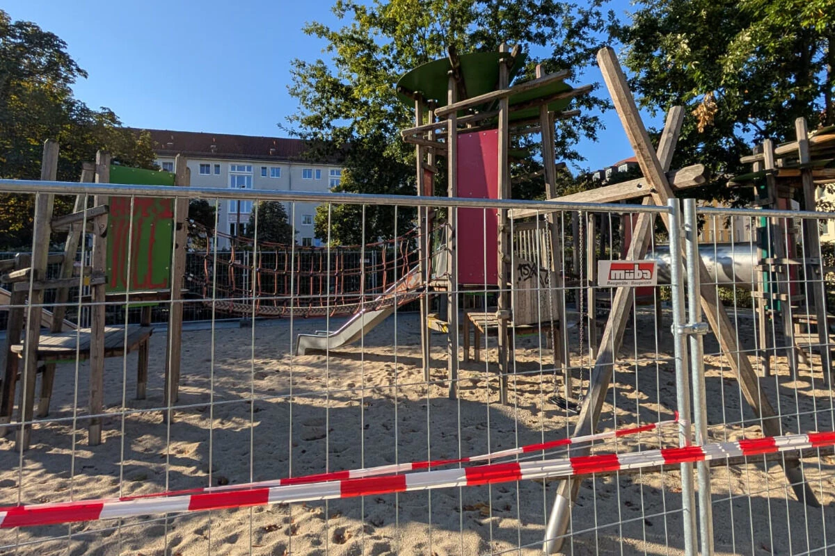 Nach Pilzbefall: Wann kehrt das Kinderlachen endlich auf diesen Leipziger Spielplatz zurück?