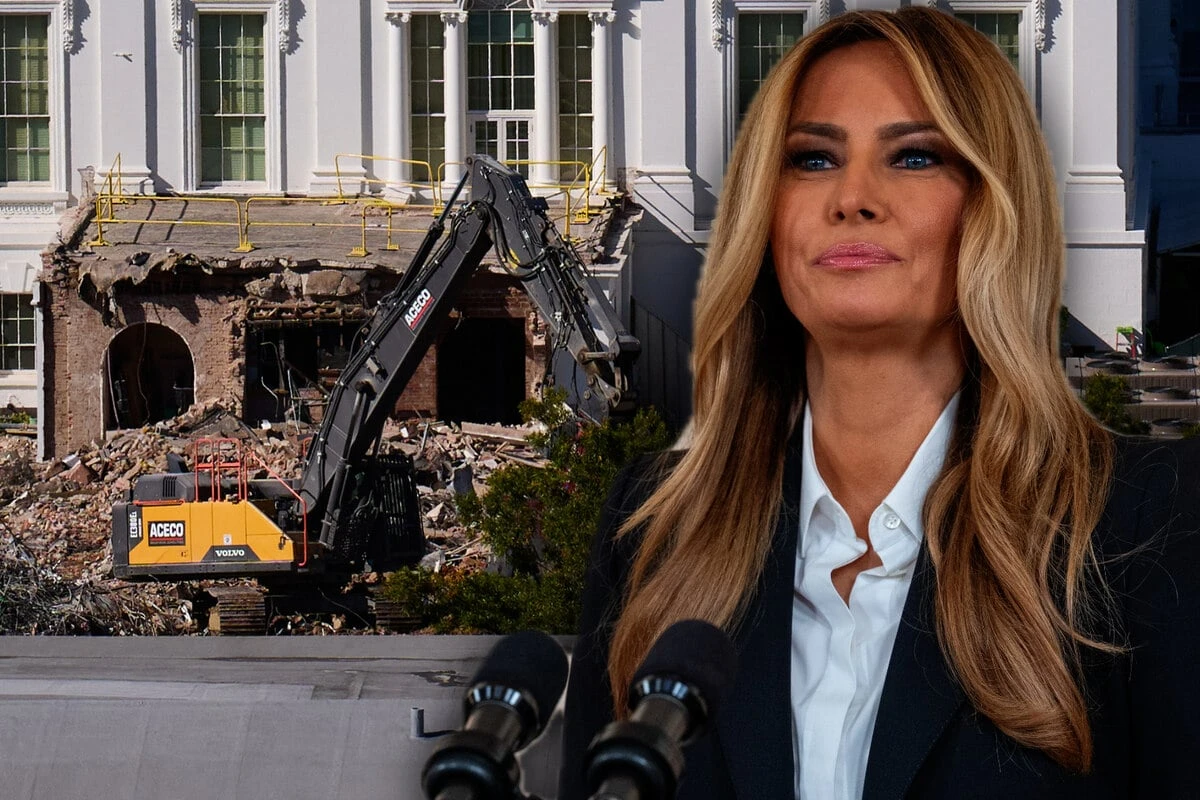 Für einen riesigen Ballsaal: Trump lässt das Weiße Haus umbauen - First Lady Melania offenbar sauer