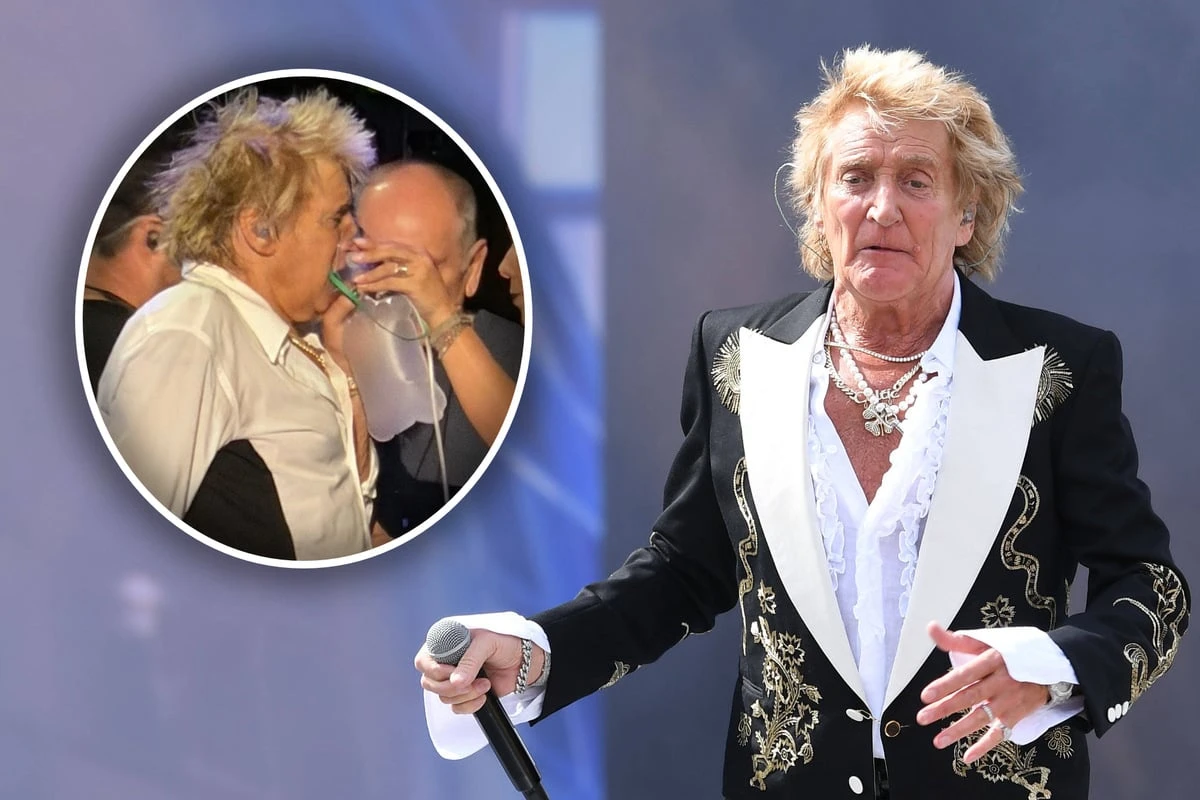 Sorge um Rod Stewart: Musik-Legende muss bei eigenem Konzert plötzlich ans Sauerstoffgerät