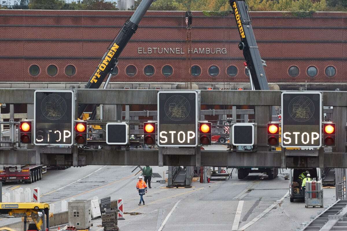 A7-Sperrung vor dem Elbtunnel: Am Wochenende droht wieder Stau in Hamburg