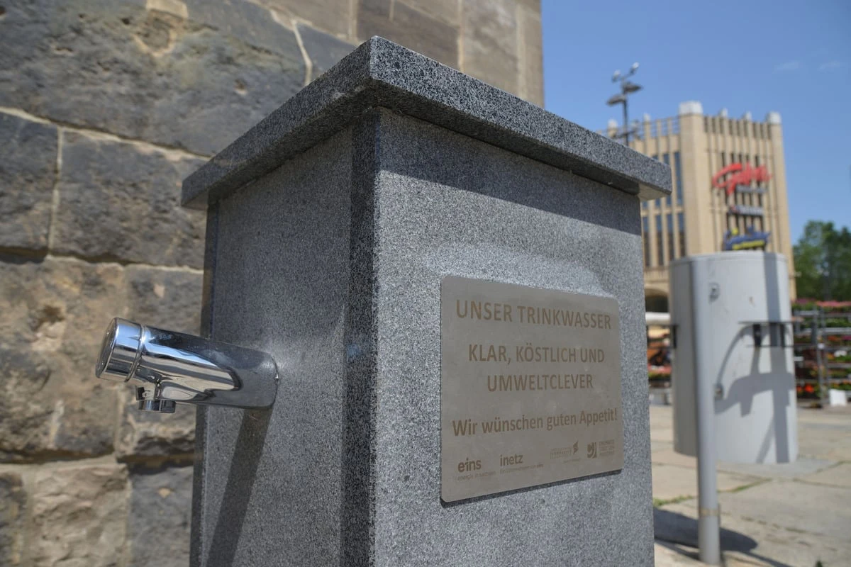 Wasser marsch! Chemnitzer Trinkbrunnen wieder freigegeben