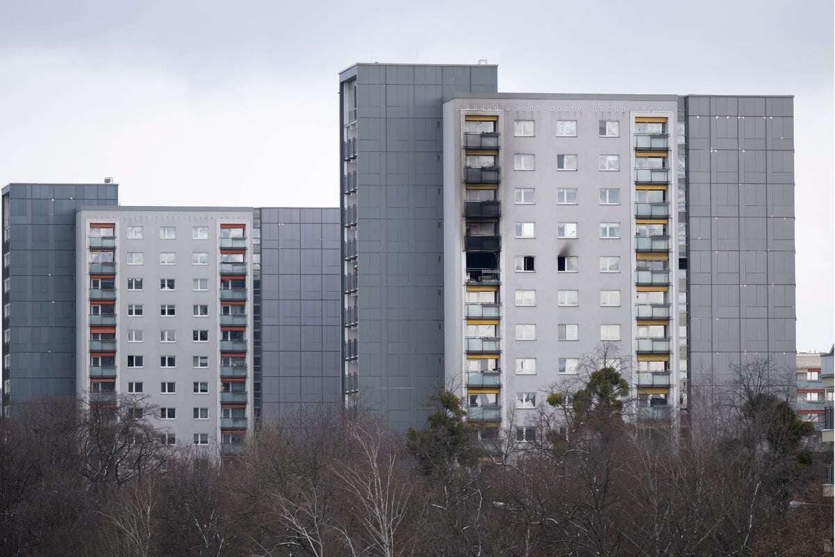 Feuerdrama in Dresdner Hochhaus: Brand brach in der Küche aus