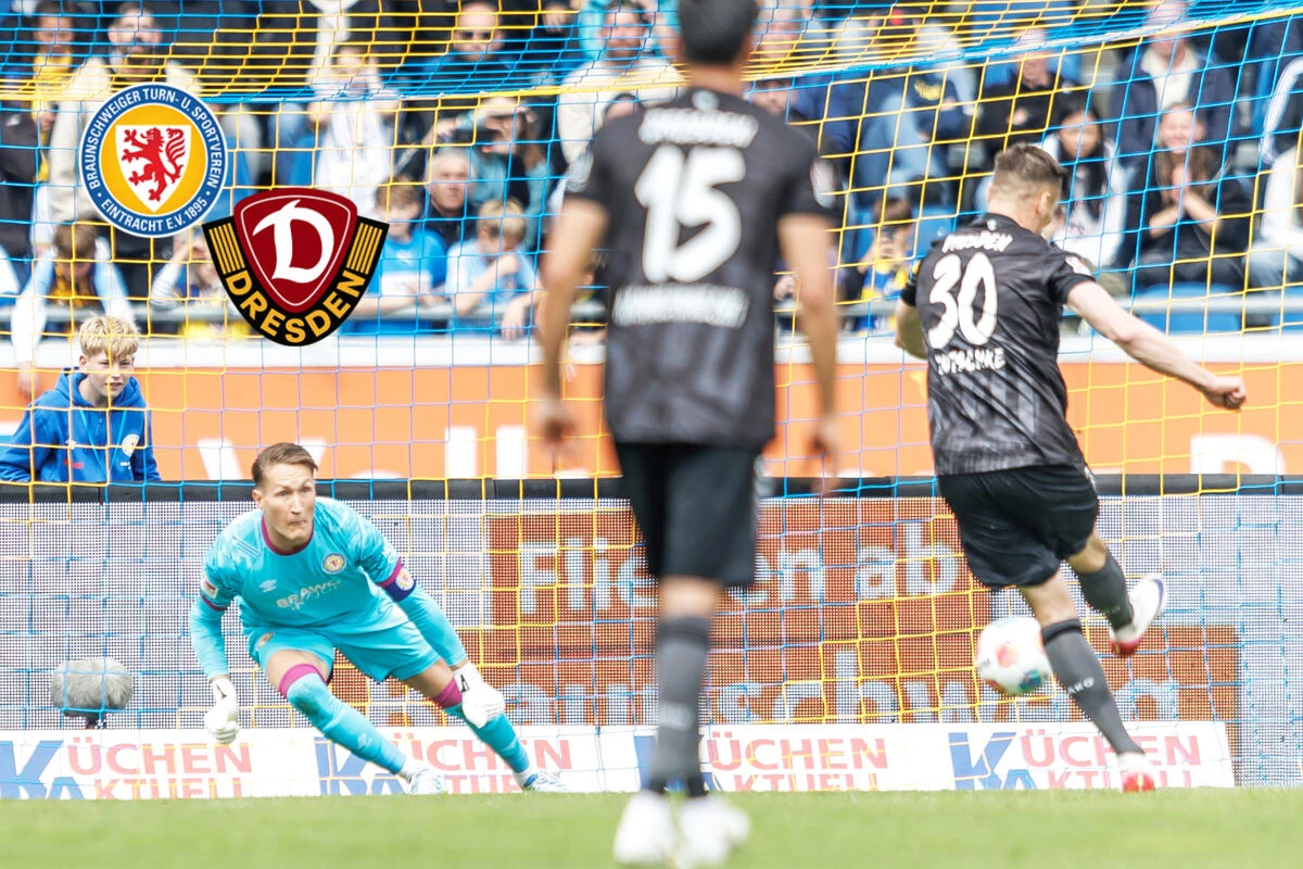 Verschossener Elfmeter und Alu-Pech! Dynamo verpasst sicheren Klassenerhalt in Braunschweig