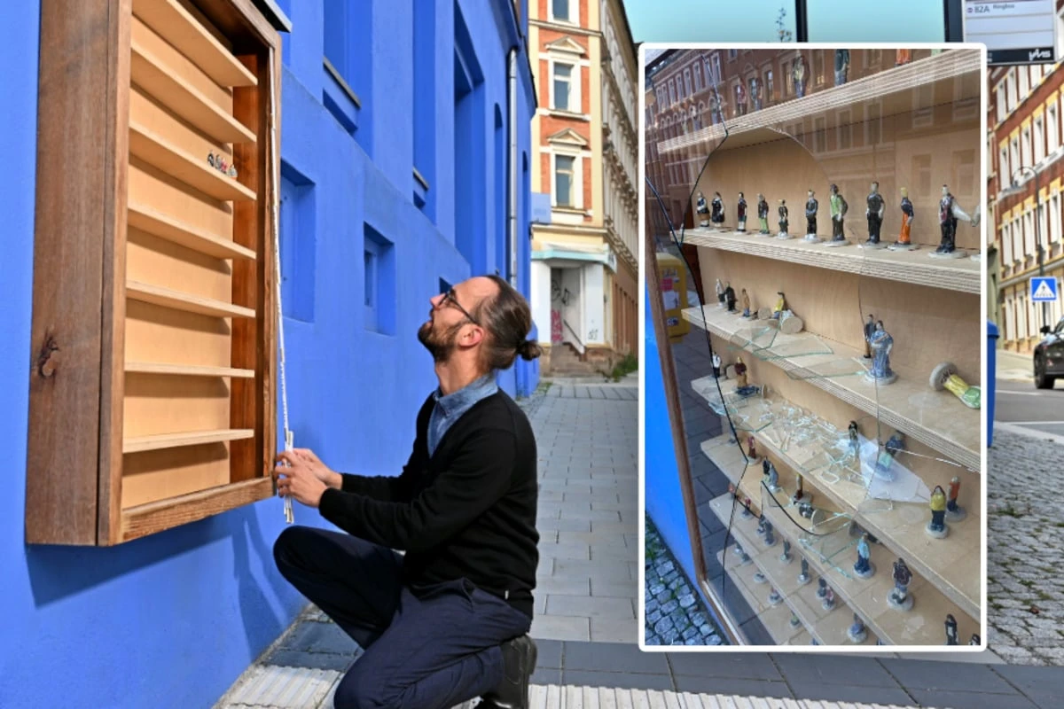 Vandalen zerstören Sonnenberg-Kunst in Chemnitz