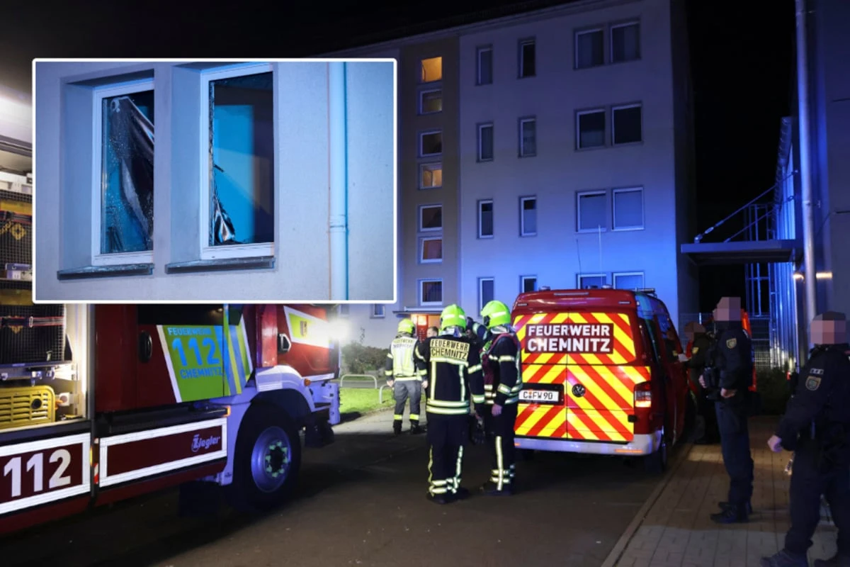 Explosion in Chemnitzer Wohnblock: Ein Schwerverletzter