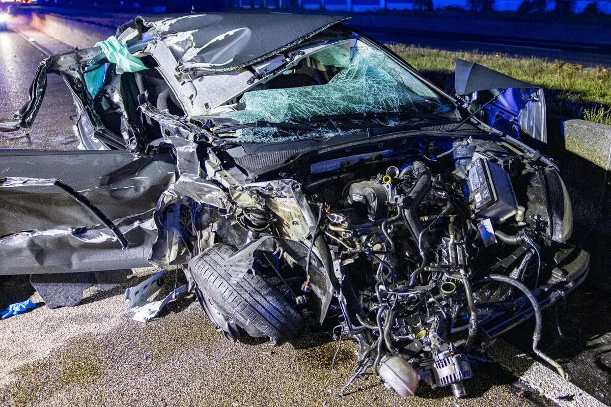 Horror-Crash mit Lkw auf der A3: Beifahrer stirbt