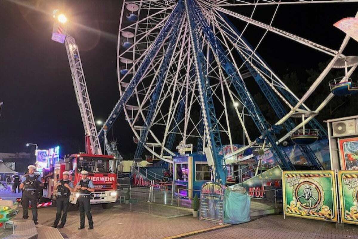 Plötzlich gingen alle Lichter aus: Panik auf Kirmes-Riesenrad!