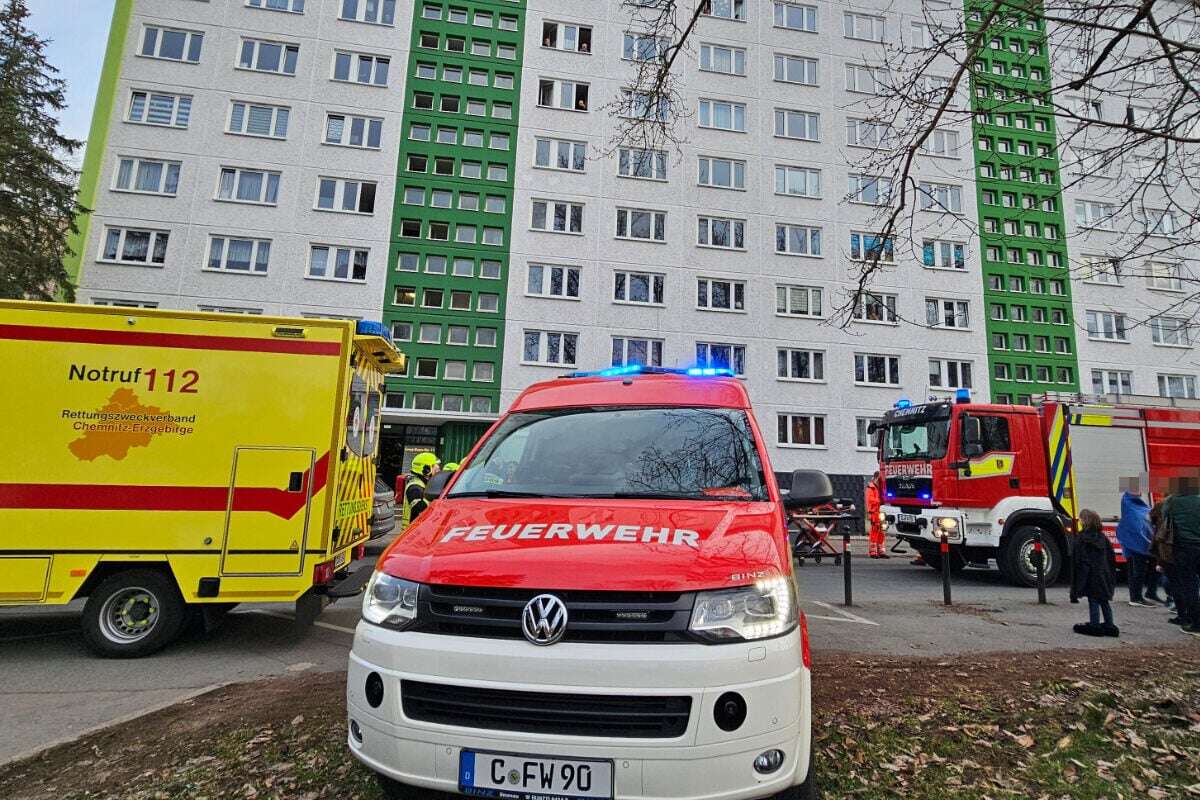 Feuerwehreinsatz in Chemnitz: Brand in Küche