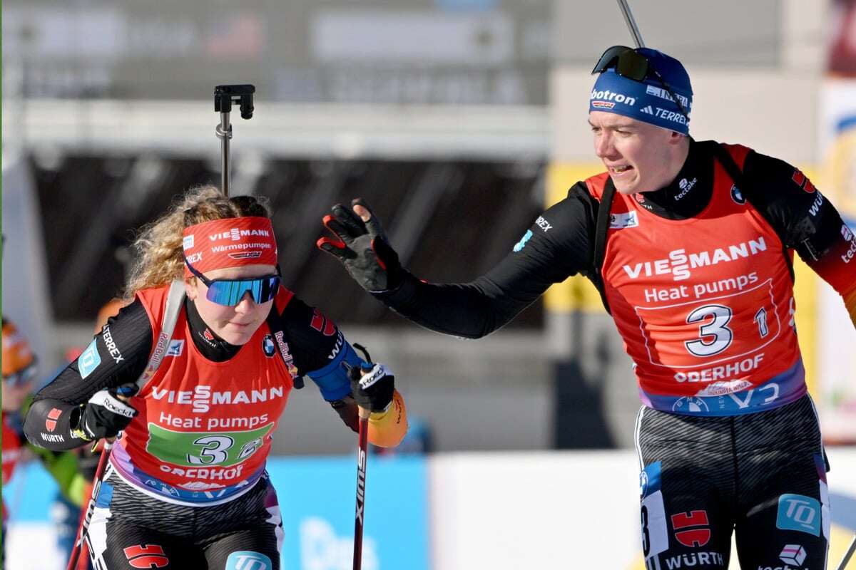 Sieg verpasst, aber Versöhnung mit Oberhof! Deutsche Biathleten springen aufs Podest