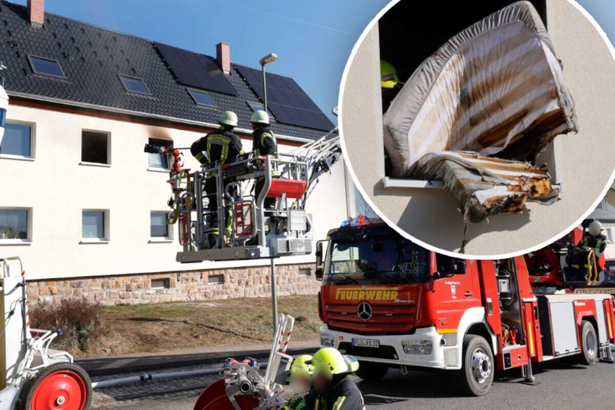 Feuerwehreinsatz in Mittelsachsen: Wohnung in Flammen