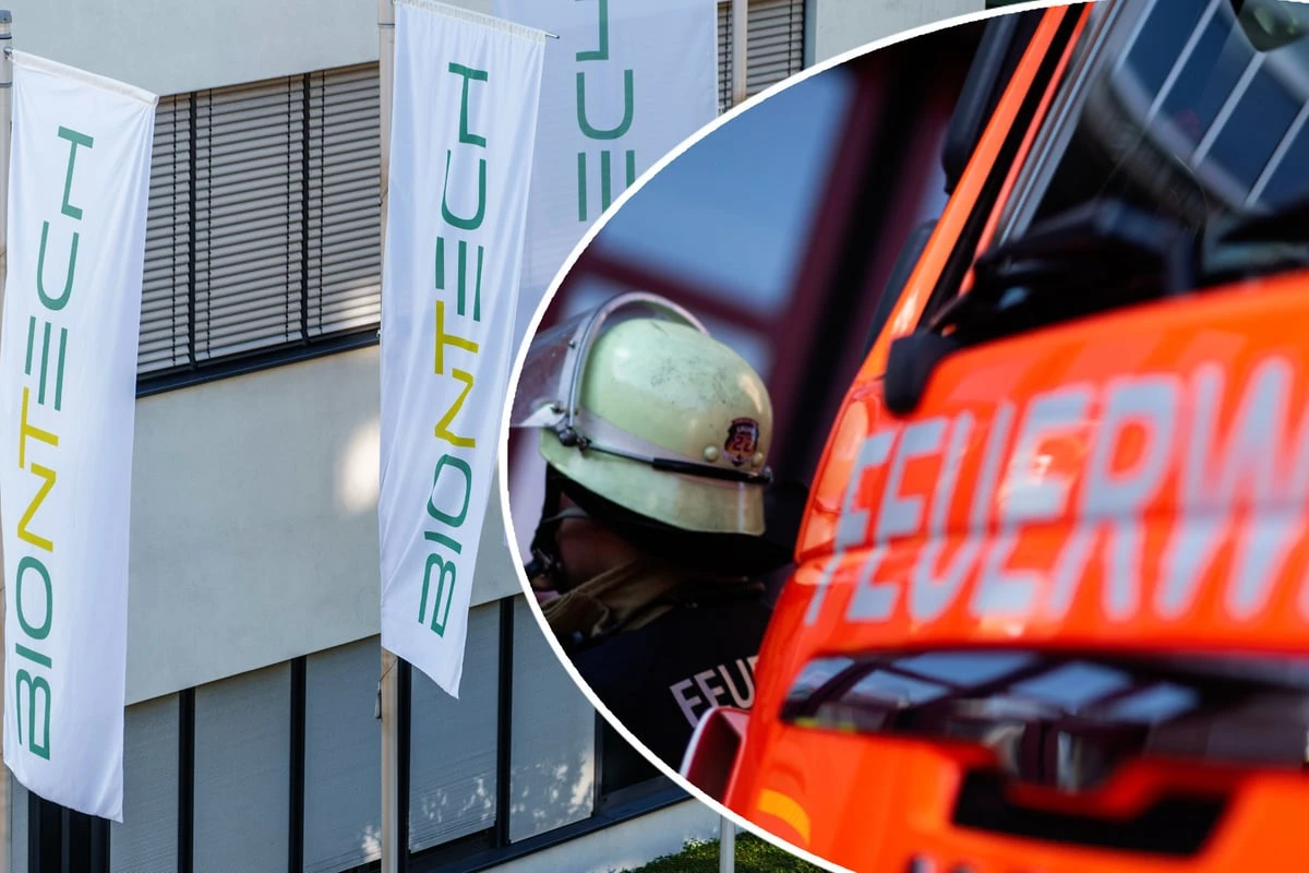 Gefahrenstoff-Einsatz bei Biontech: Feuerwehr stellt Behälter sicher
