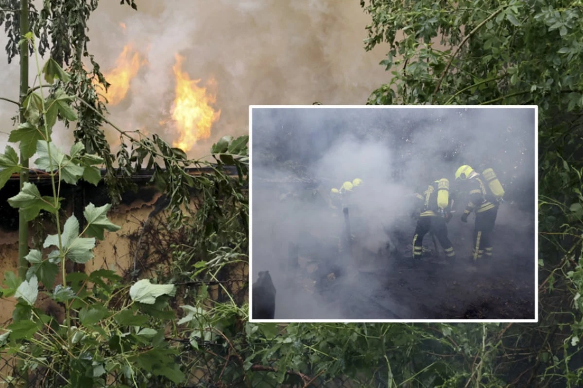 Laubenbrand in Chemnitz: Weiteres Ausbreiten auf Waldstück kann verhindert werden
