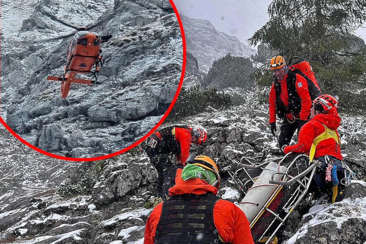 Bergwacht am Limit: Schnee überrascht Wanderer, doch der Heli kann nicht landen
