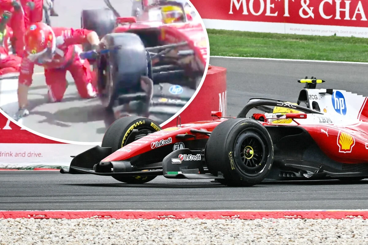 Mordsschreck für Hamilton: Formel-1-Star fährt Mechaniker um