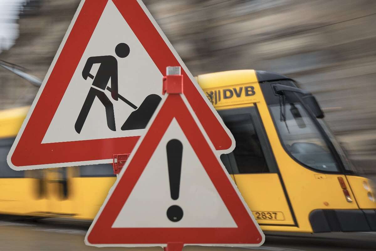 Akute Gefahr für Verkehrsteilnehmer! Königsbrücker Landstraße wird zur Baustelle