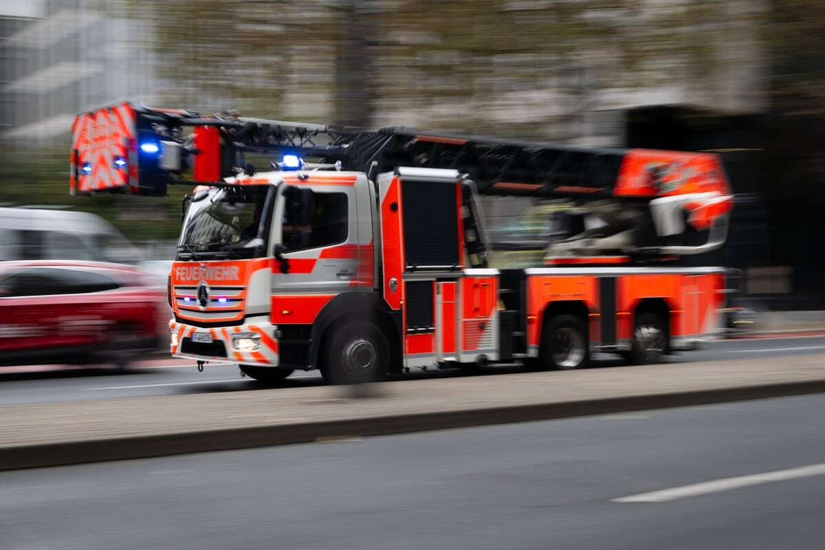 Weit sichtbare Rauchsäule: Flammen-Inferno fordert Frankfurter Feuerwehr