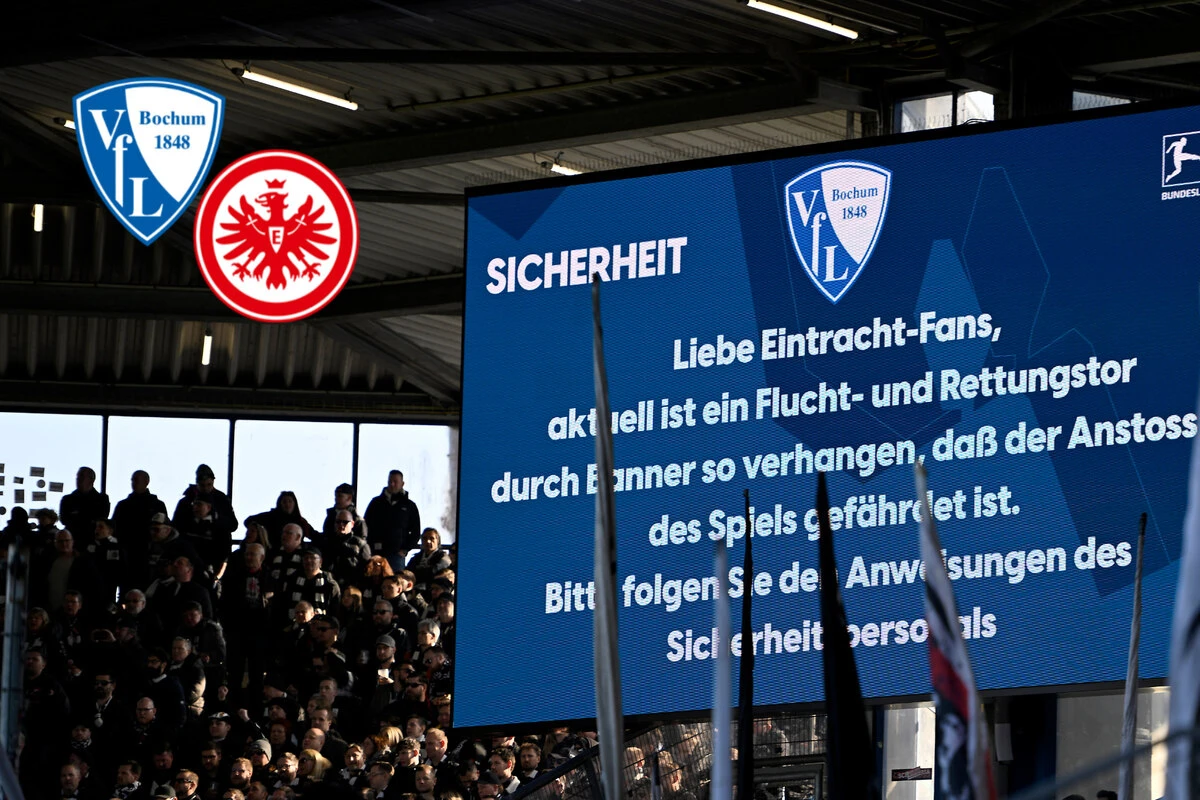 Erneut Fan-Ärger in Bochum: Spiel gegen Frankfurt erst mit Mega-Verspätung angepfiffen