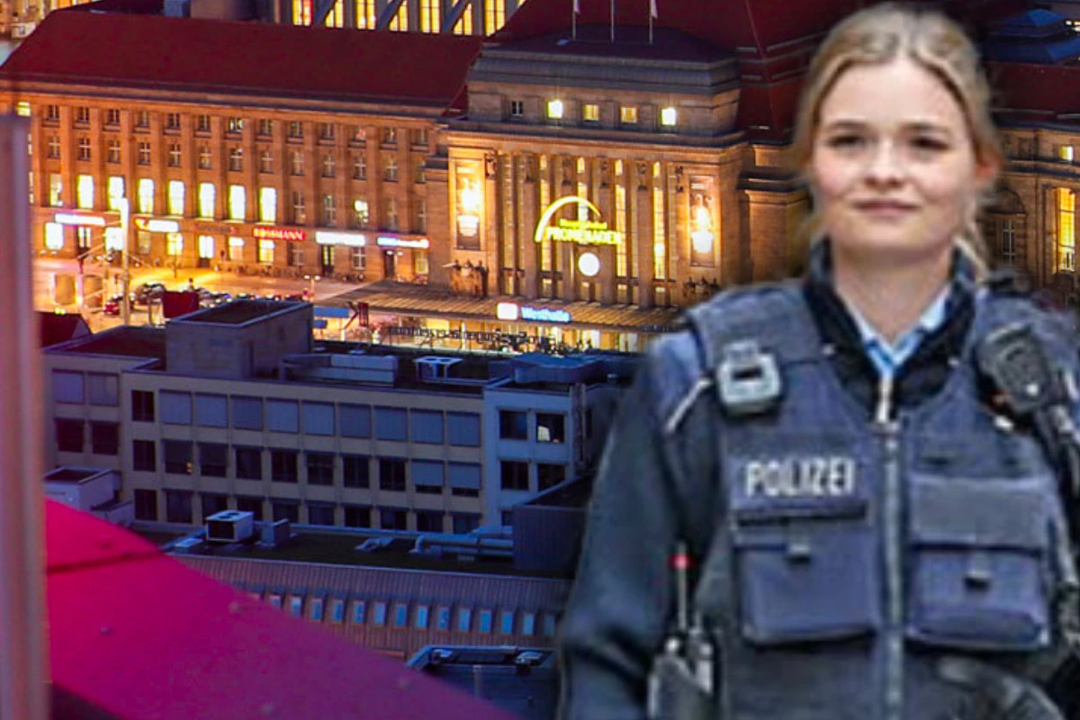 Kiosk-Verkäuferin im Leipziger Hauptbahnhof: 