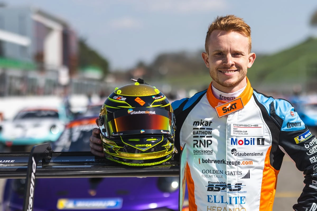 Jonas Greif rast an diesem Wochenende über den Lausitzring