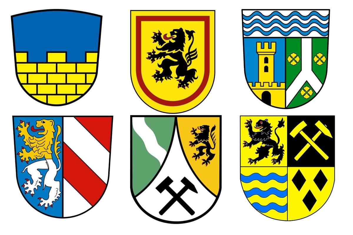 Kennt Ihr diese Wappen? Jeder Landkreis hat sein eigenes