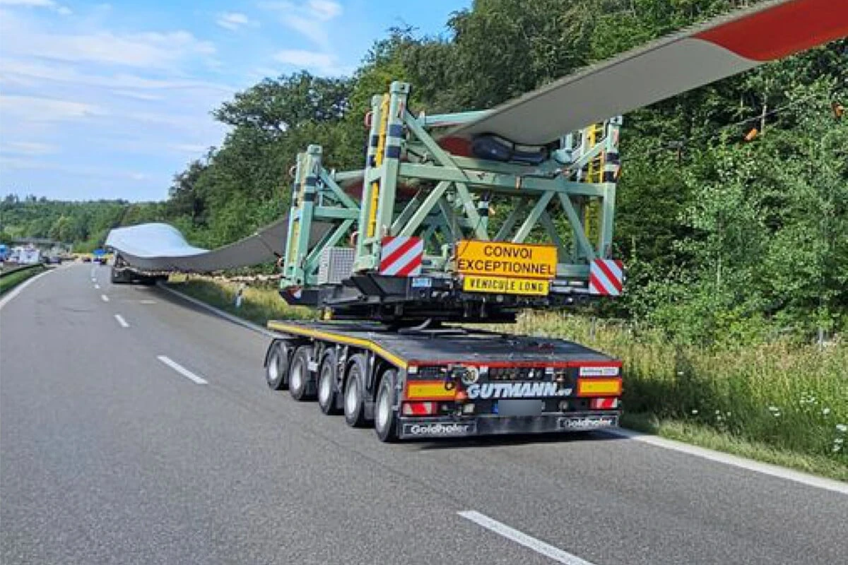 Windradtransport am Stuttgarter Kreuz: Strecke ist endlich wieder frei