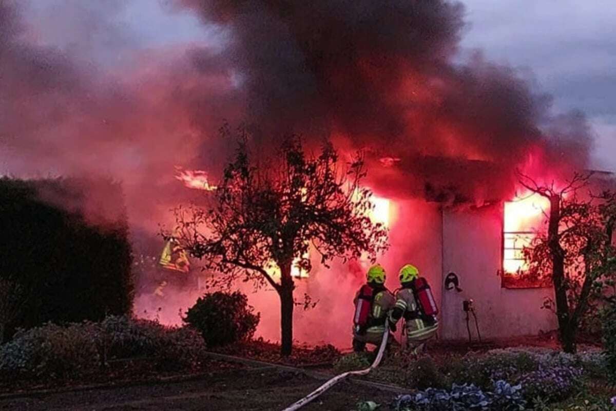 Alarm in Nordsachsen! Gartenlaube fackelt ab