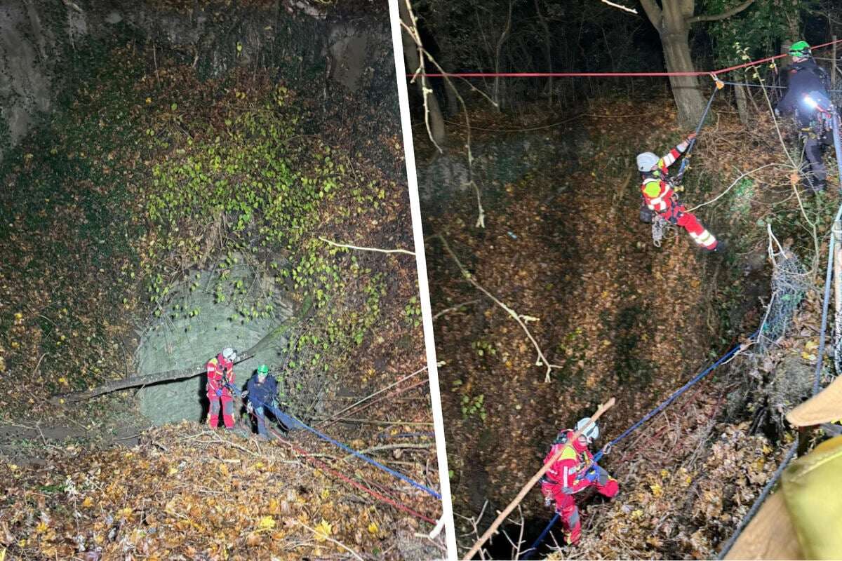 Mehr als 20 Meter tief: Heranwachsende stürzten auf der Flucht vor der Polizei!