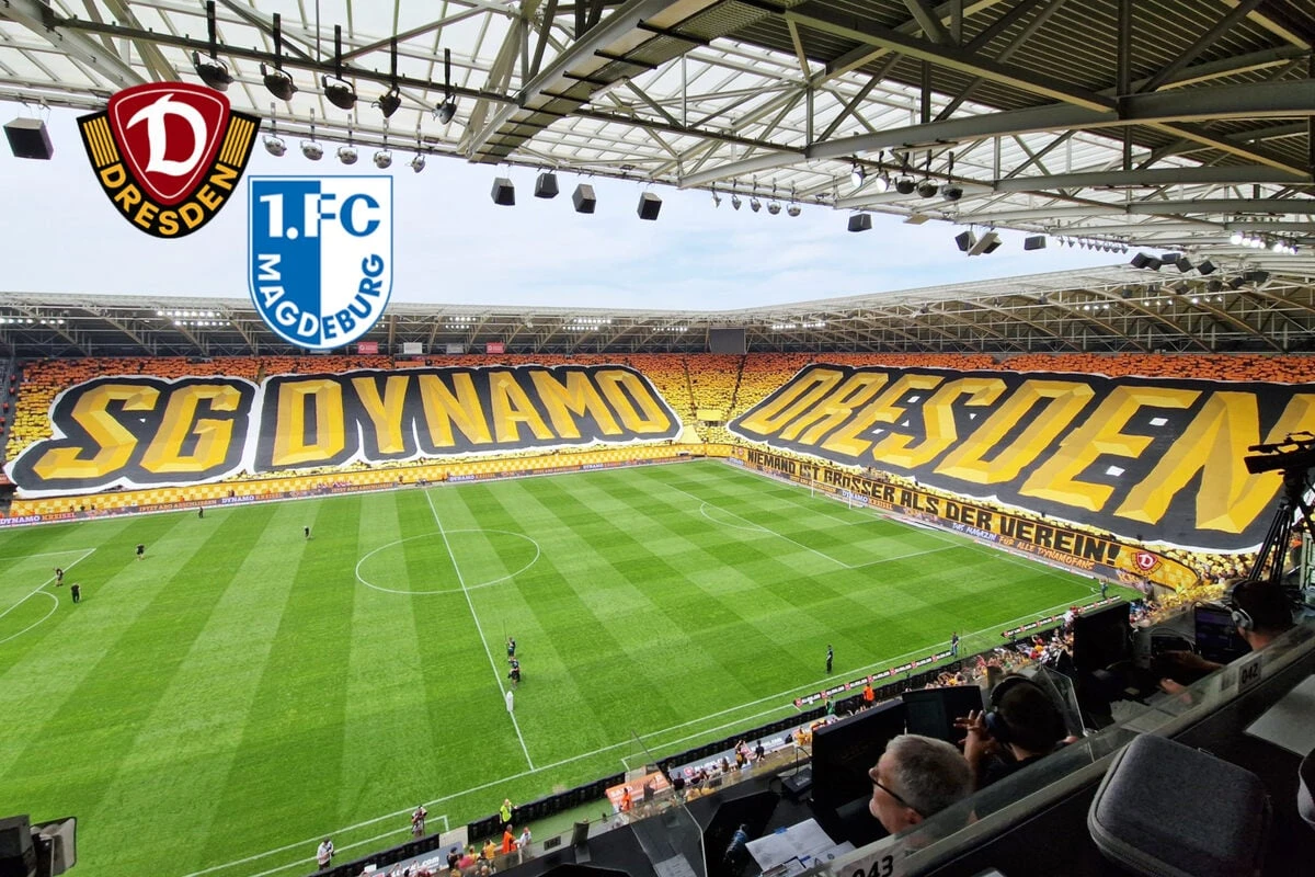 Dynamo gegen Magdeburg live: Fans packen riesige Chroeo aus! SGD will den Derbysieg