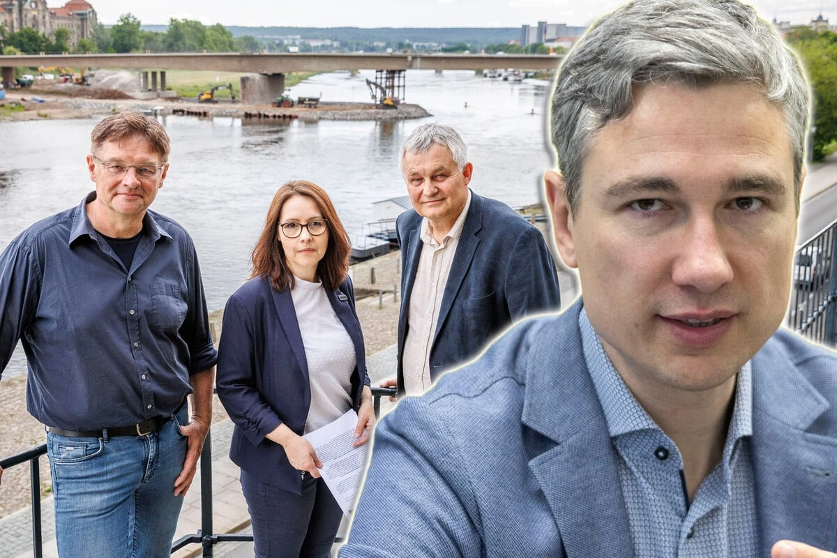 Neubau der Carolabrücke: Im Hintergrund tobt der Kampf um die Spuren