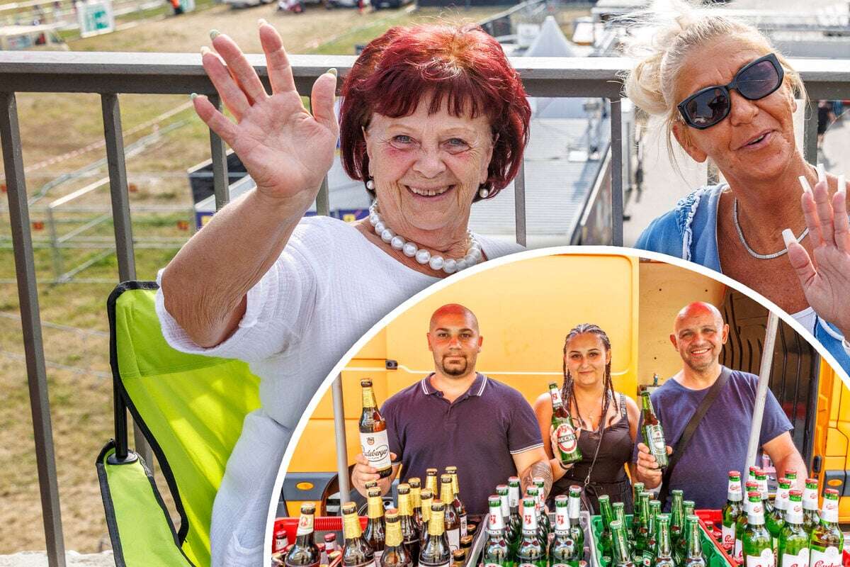 Viel Spaß und besondere Geschäftsidee: Diese Fans genießen Kaiser-Feeling auf den 