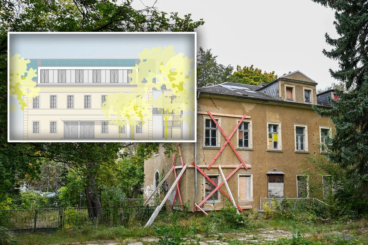 Baustart für die Villa Akazienhof in Dresden-Gruna