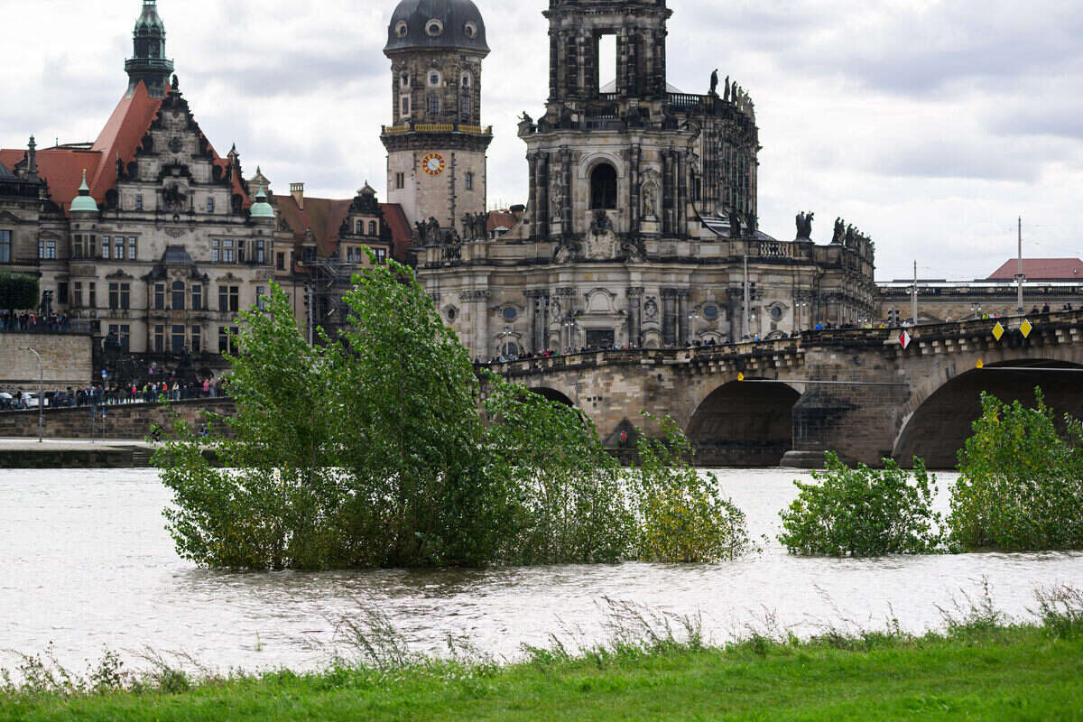 Hochwasser im Liveticker: Wann wird die Vier-Meter-Marke in Dresden geknackt?