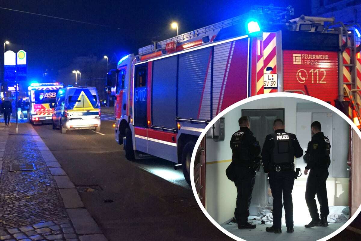 Rucksack brennt in Leipziger Mehrfamilienhaus: Passant löscht Flammen!