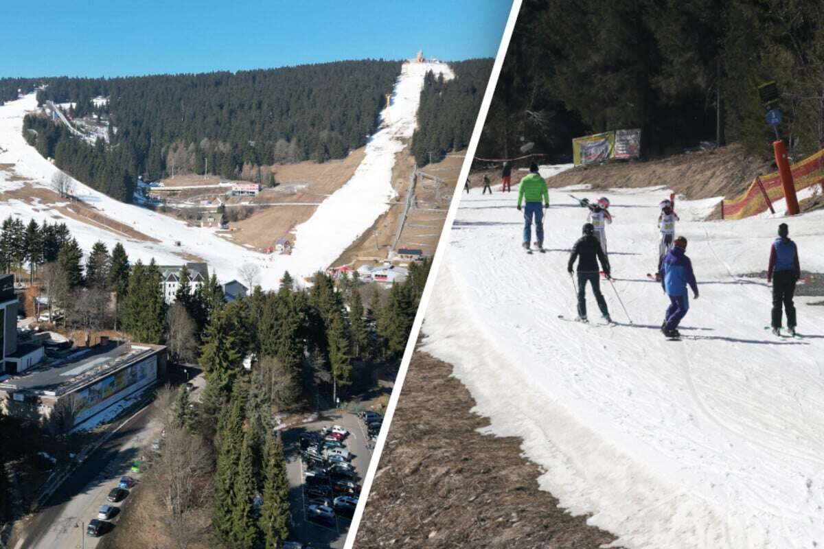 Sommer, Sonne, Rodelbahn: Trotz T-Shirt-Wetter läuft in Sachsen Ski-Betrieb weiter