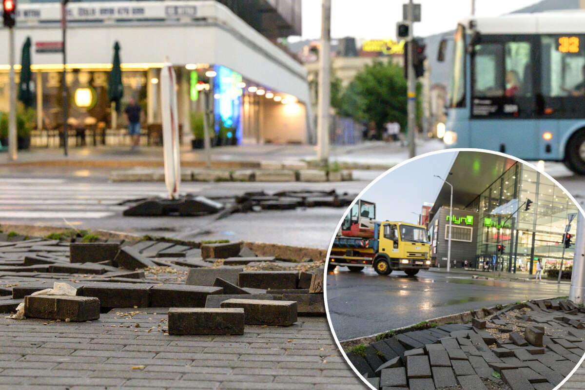 Stürme und starker Regen: Heftige Unwetter legen Krankenhaus und Verkehr lahm!