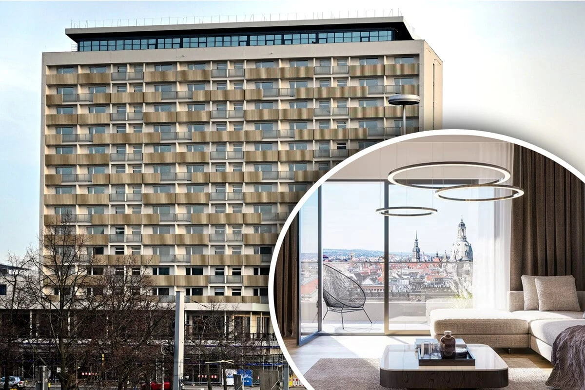 Hochhaus Pirnaischer Platz: So teuer ist Miete fürs Penthouse im 14. Stock