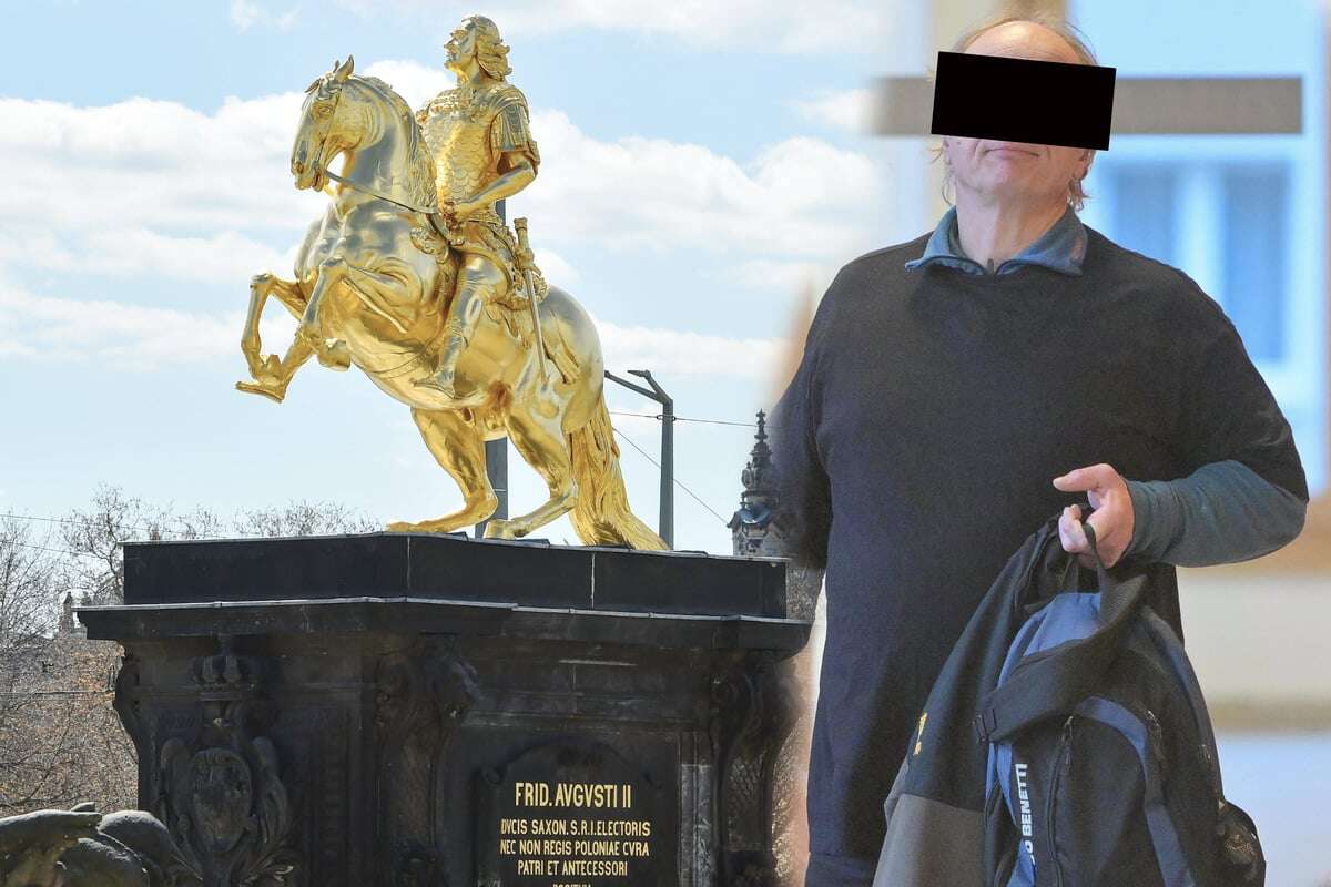 Irrer Handwerker sägte am Goldenen Reiter herum: Freispruch vor Gericht!