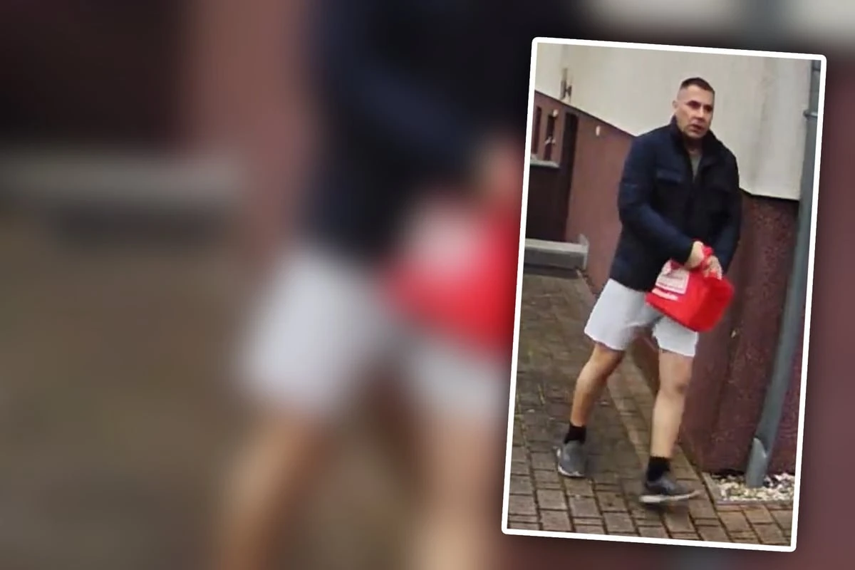 Paketdieb bei Flucht fotografiert: Wer kennt diesen Mann?
